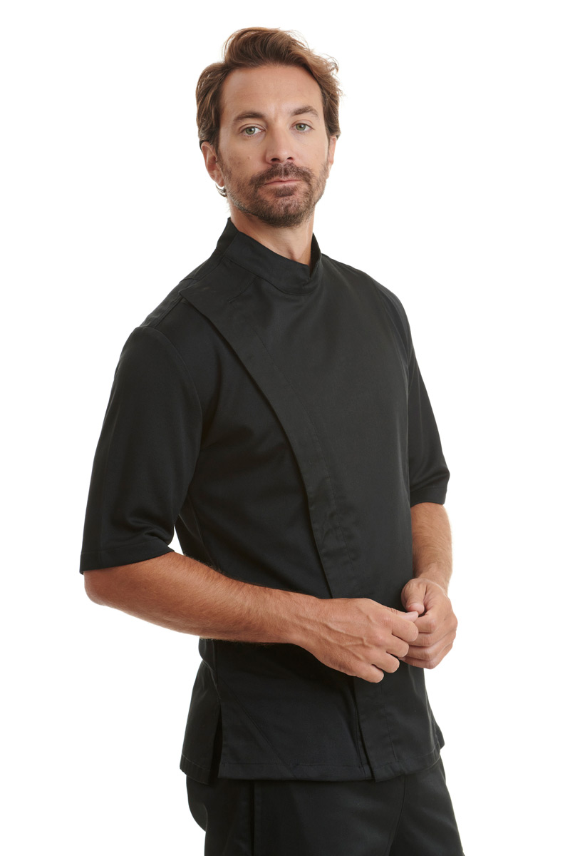 Dry Chef Jacket Black Short Sleeves