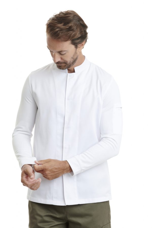 Μπλούζα Chef Pope White Long Sleeves