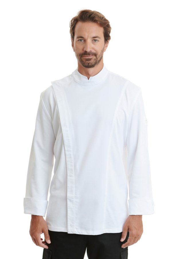 Dry Chef Jacket Λευκό με μακριά μανίκια