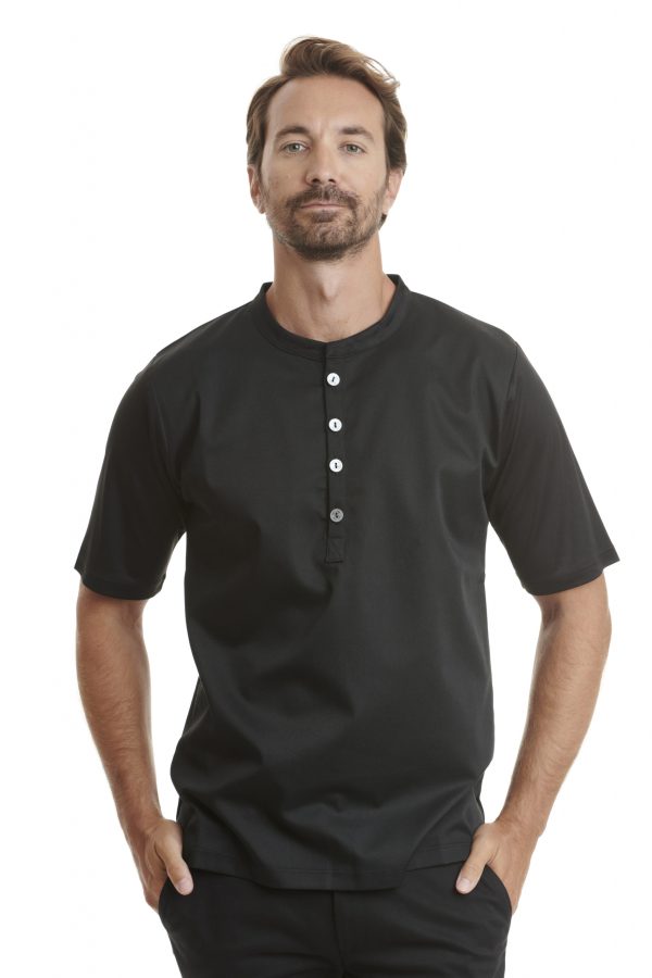 Button T-Shirt Black