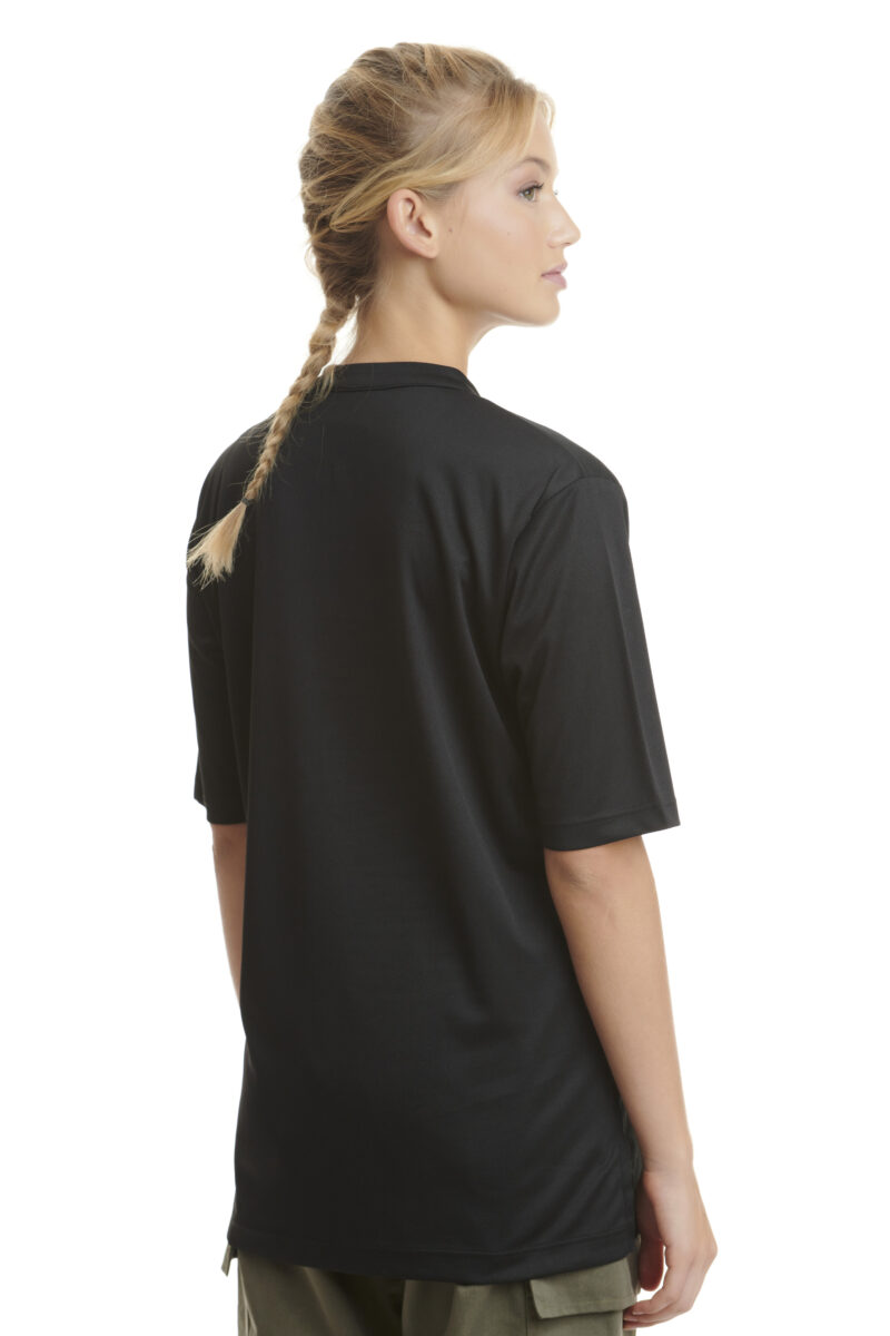 Black T-Shirt with Buttons