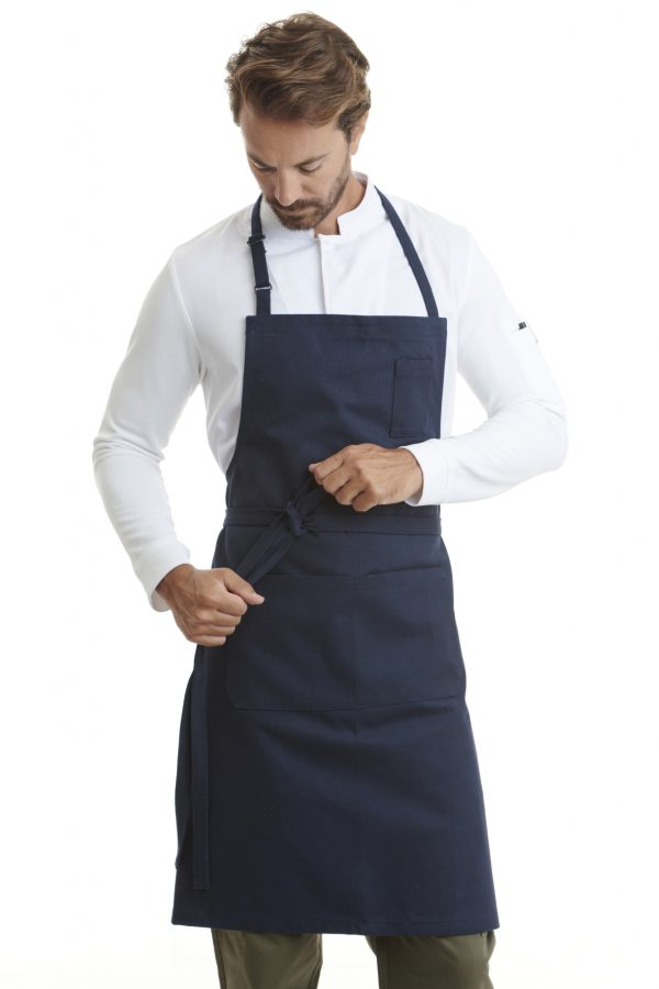 Ποδιά Ολόσωμη Chef Wide Navy Blue