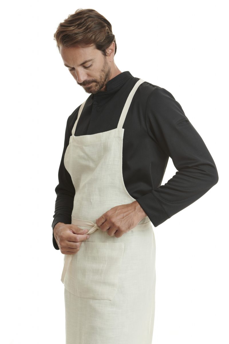 Ramie Crossed Apron