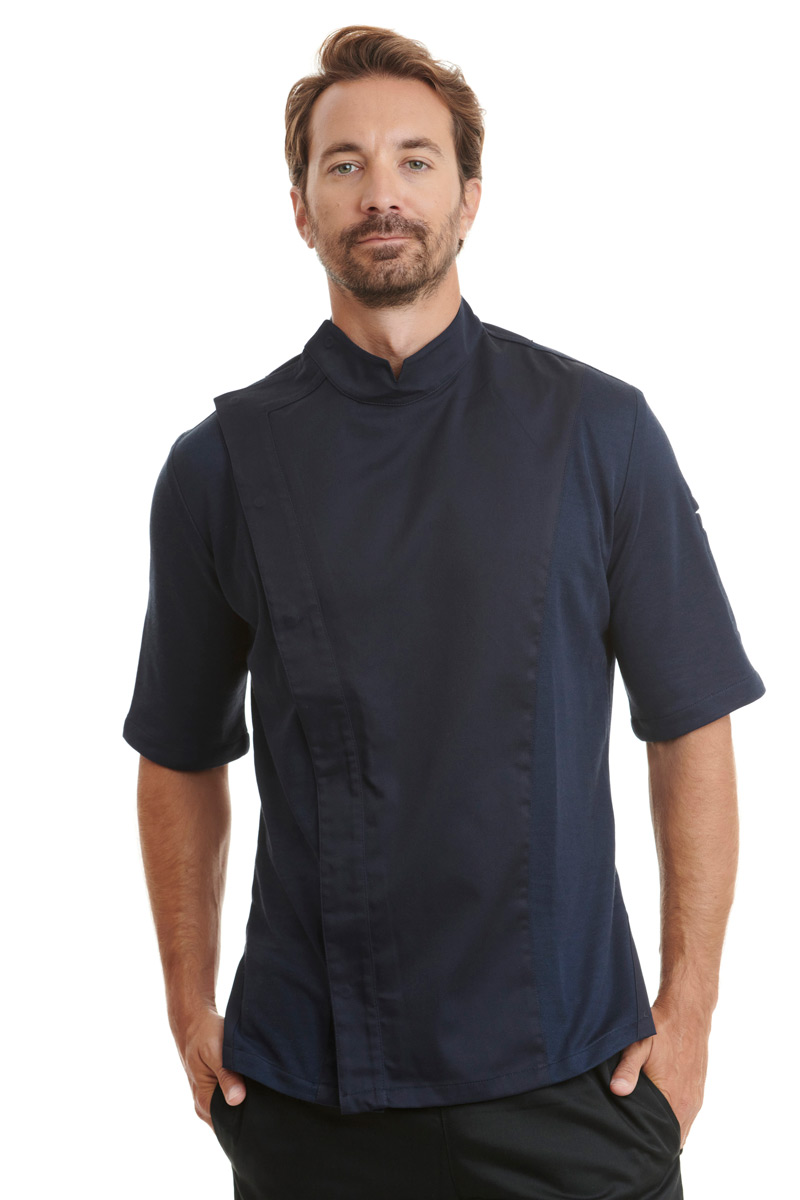 Dry Chef Jacket Navy Short Sleeves