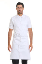 Cotton Wide Apron White