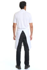 Cotton Wide Apron White