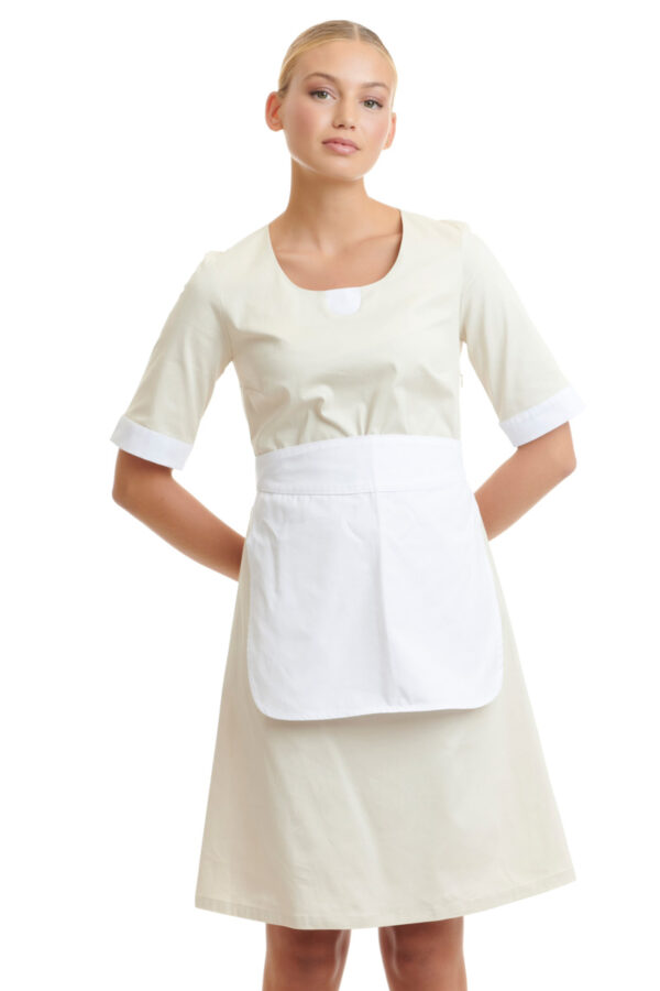 Housekeeping stretch cotton dress