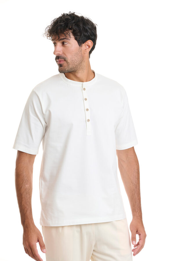 Soft Cooling Buttoned Top