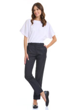 Women’s Twill Trousers with Elastic Waist