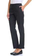 Women’s Twill Trousers with Elastic Waist