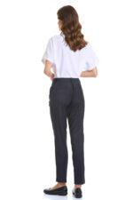 Women’s Twill Trousers with Elastic Waist
