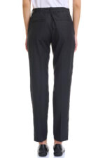 Women’s Twill Trousers with Elastic Waist