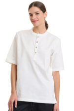 Soft Cooling Buttoned Top