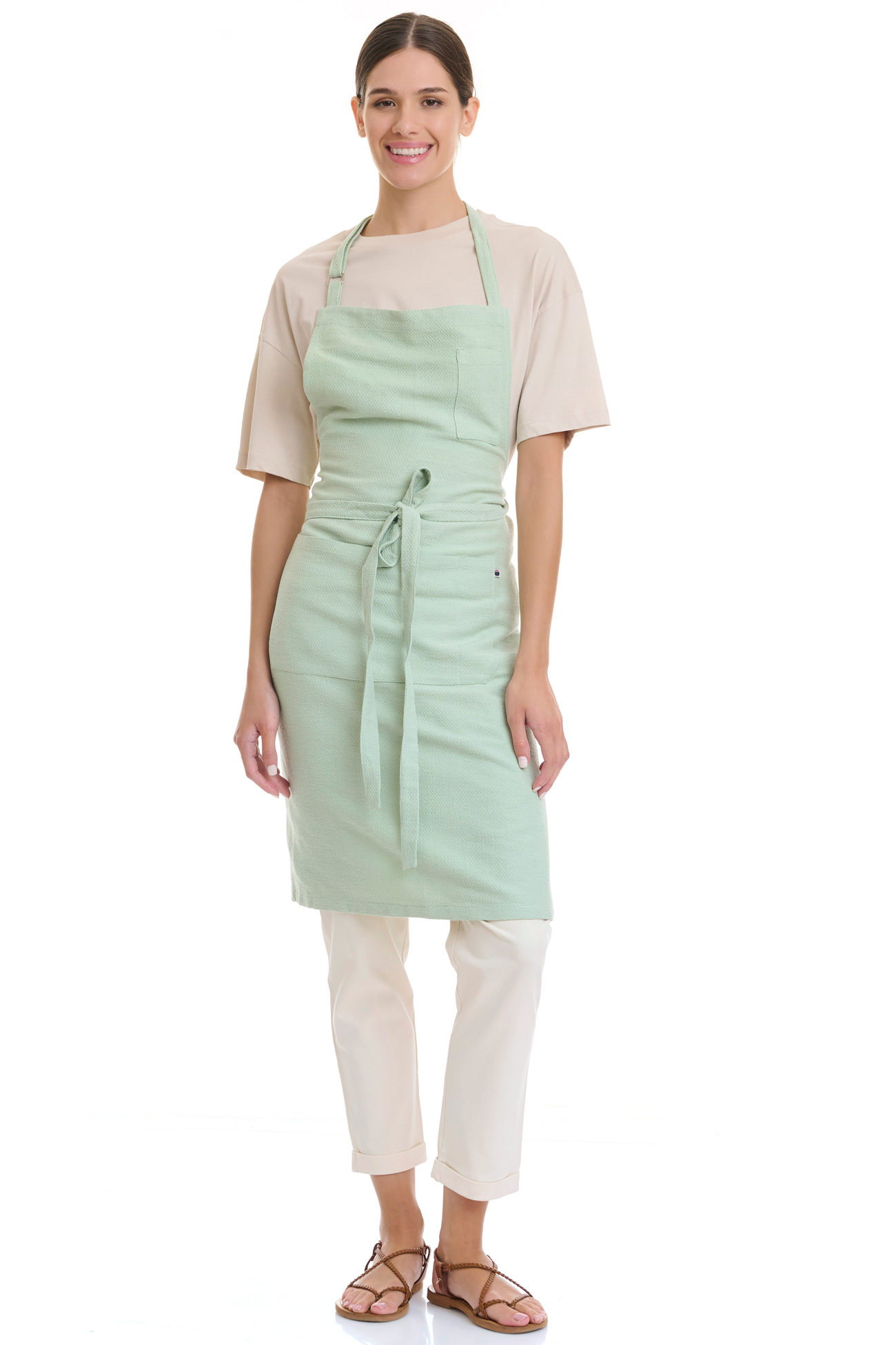 Full-length Cotton Apron Full-length Cotton Apron