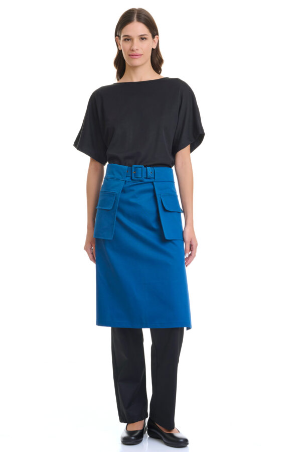 Waist Apron Skirt with Pockets & Belt